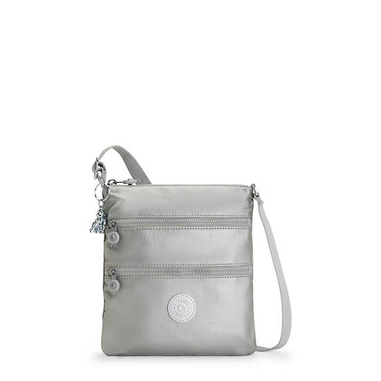 Kipling Keiko Metallic Crossbody Mini Çanta Gümüş | TR 1882FD